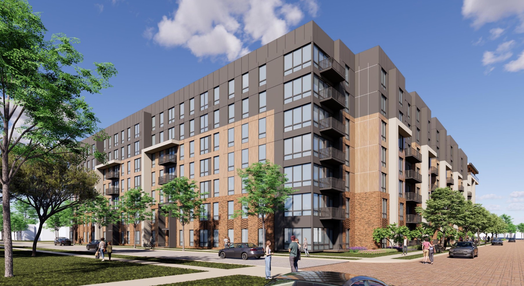 Rendering of Troubadour student apartments