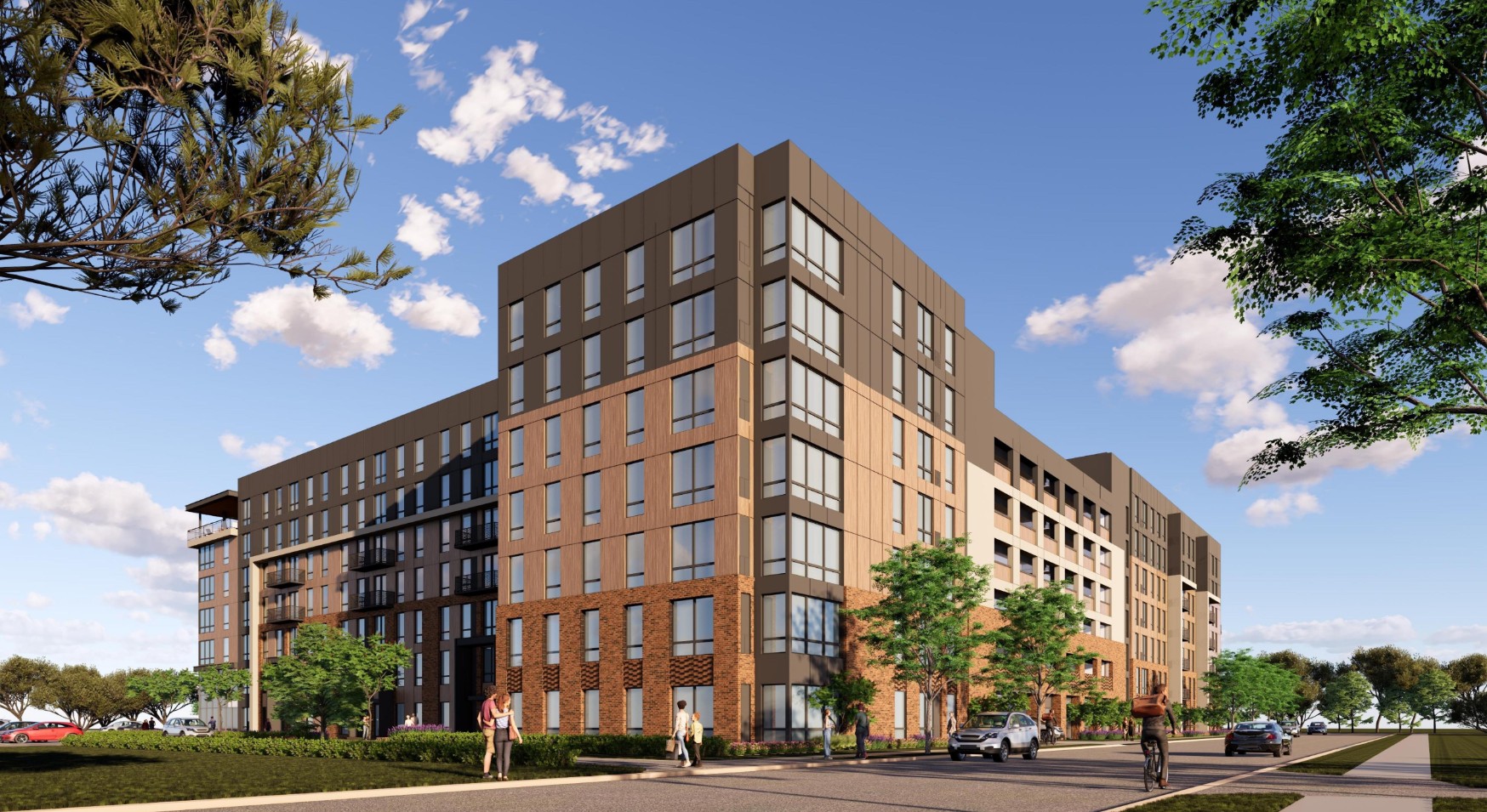 Troubadour student housing exterior rendering