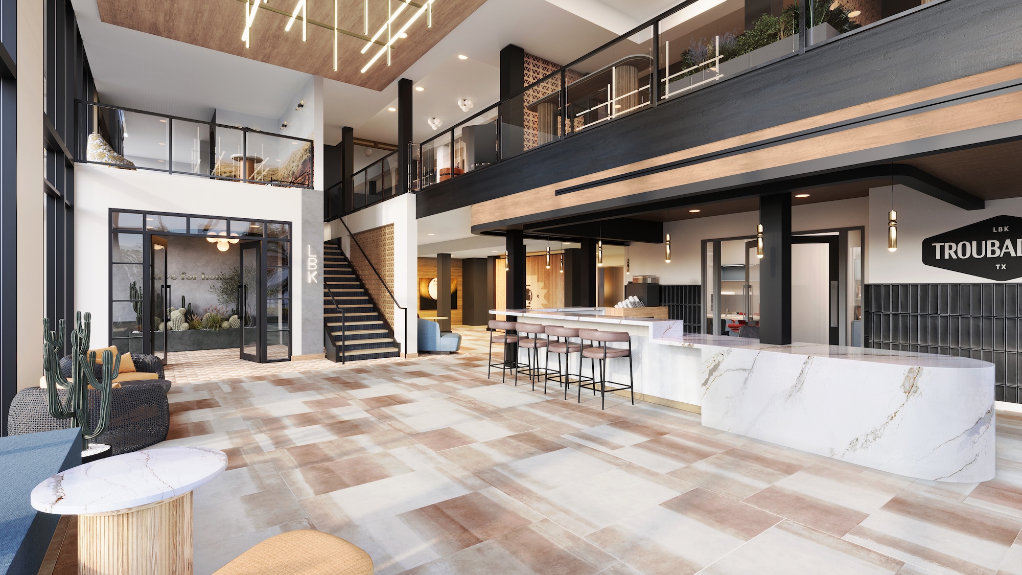 troubadour lobby rendering